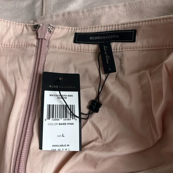 BCBG Pink Suede Skirt - Picture 5 of 5